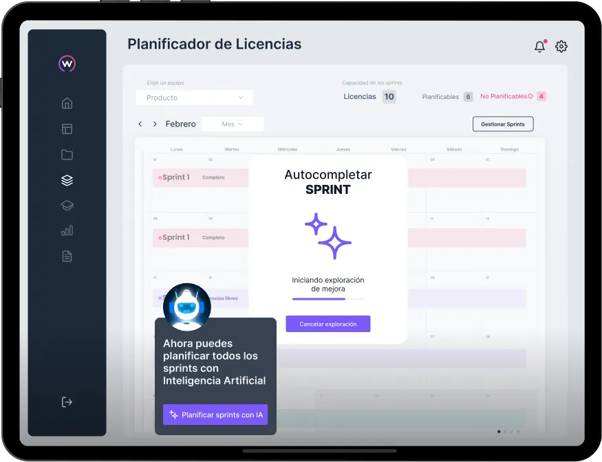 Automatizaciones y planificador de licencias